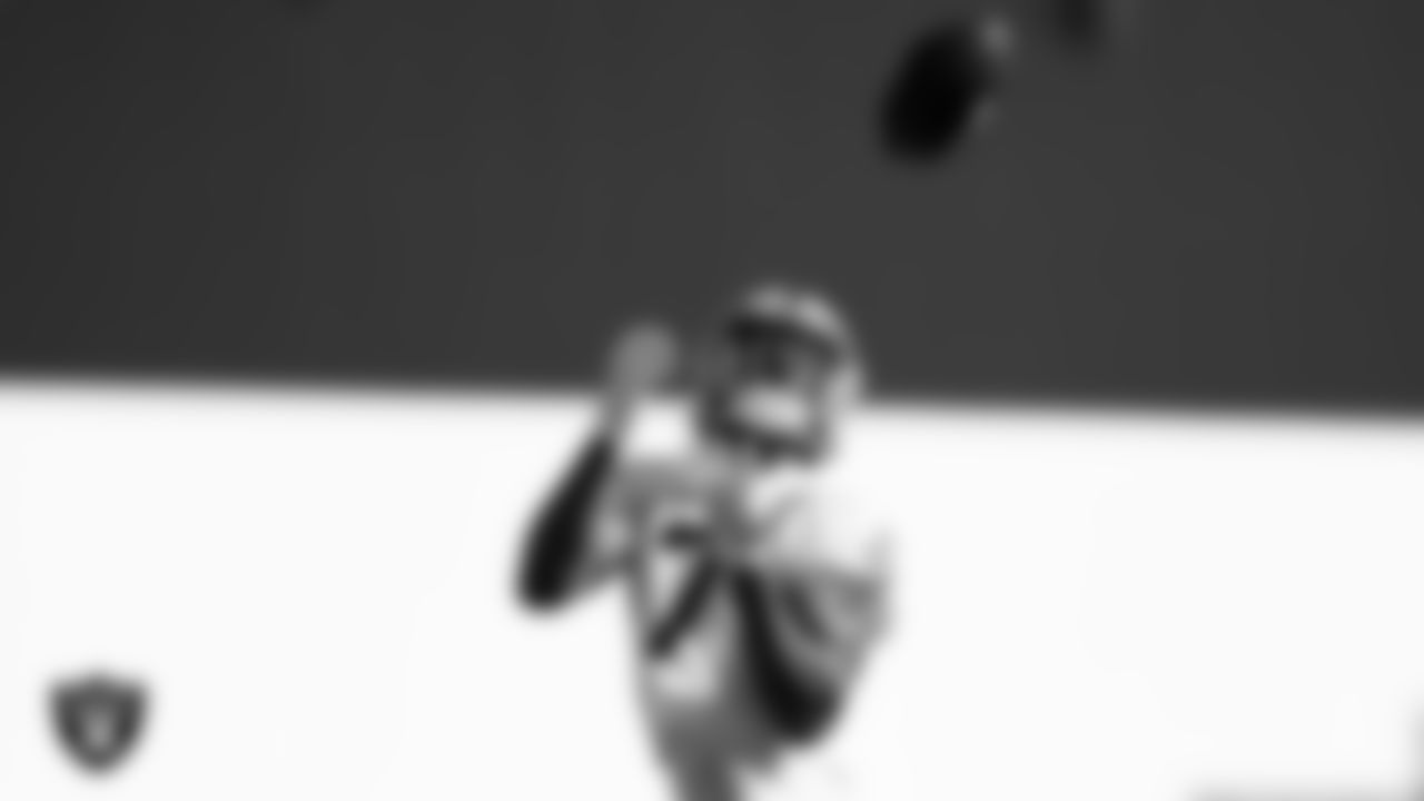 Las Vegas Raiders wide receiver Zay Jones (7) during practice at Intermountain Healthcare Performance Center.