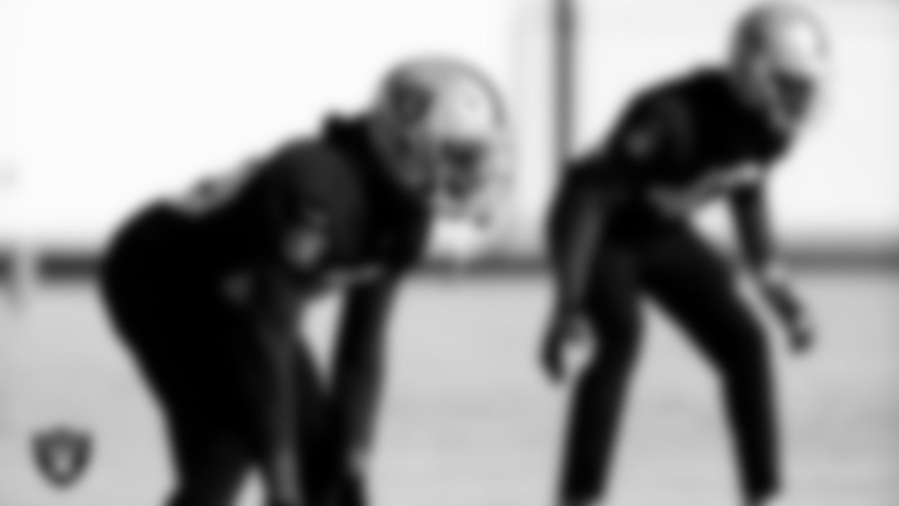 Las Vegas Raiders safety Lamarcus Joyner (29) during practice at Intermountain Healthcare Performance Center.
