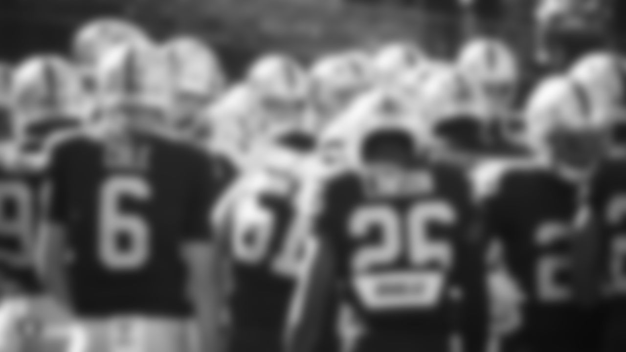 The Raiders during the regular season game against the Detroit Lions.