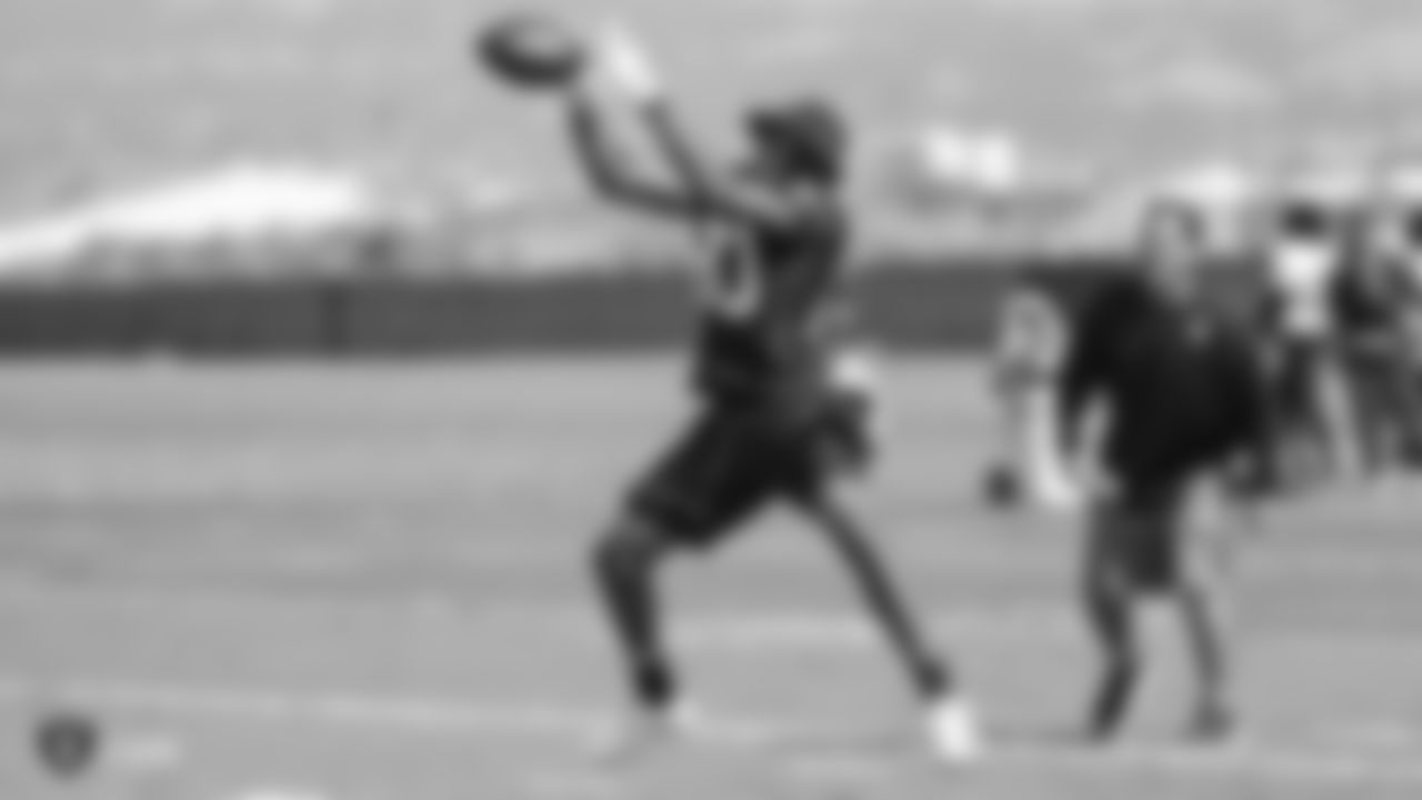 Oakland Raiders wide receiver Saeed Blacknall (80) on the field for practice at the Oakland Raiders Practice Facility, Monday, October 9, 2018, in Alameda, California.