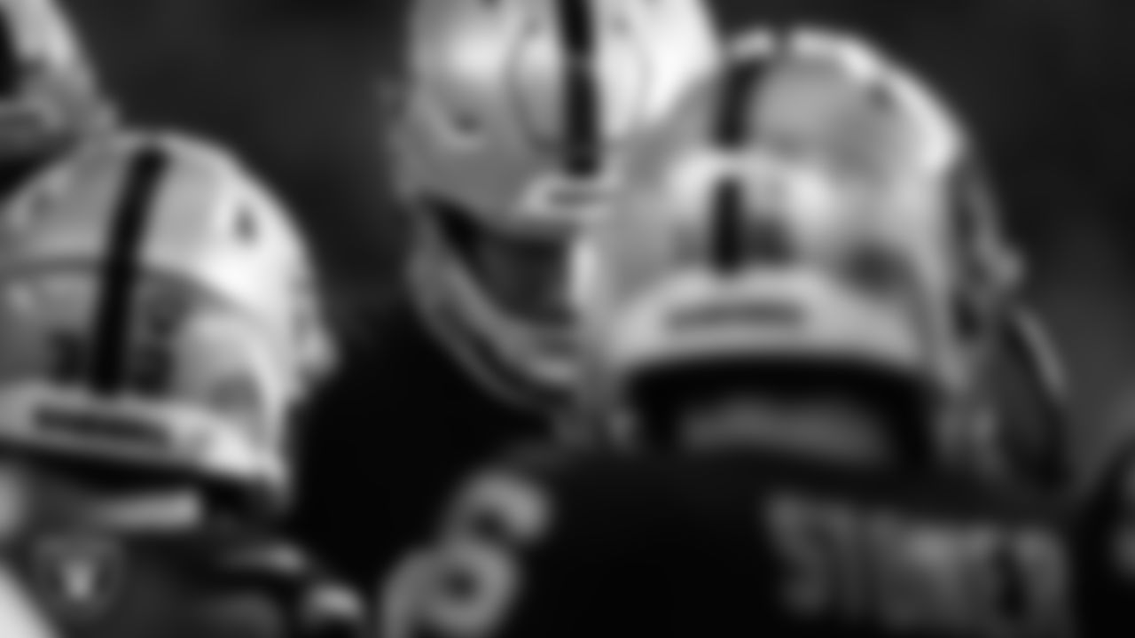 Las Vegas Raiders defensive end Carl Nassib (94) on the sidelines during the Las Vegas Raiders regular season away game against the Dallas Cowboys.