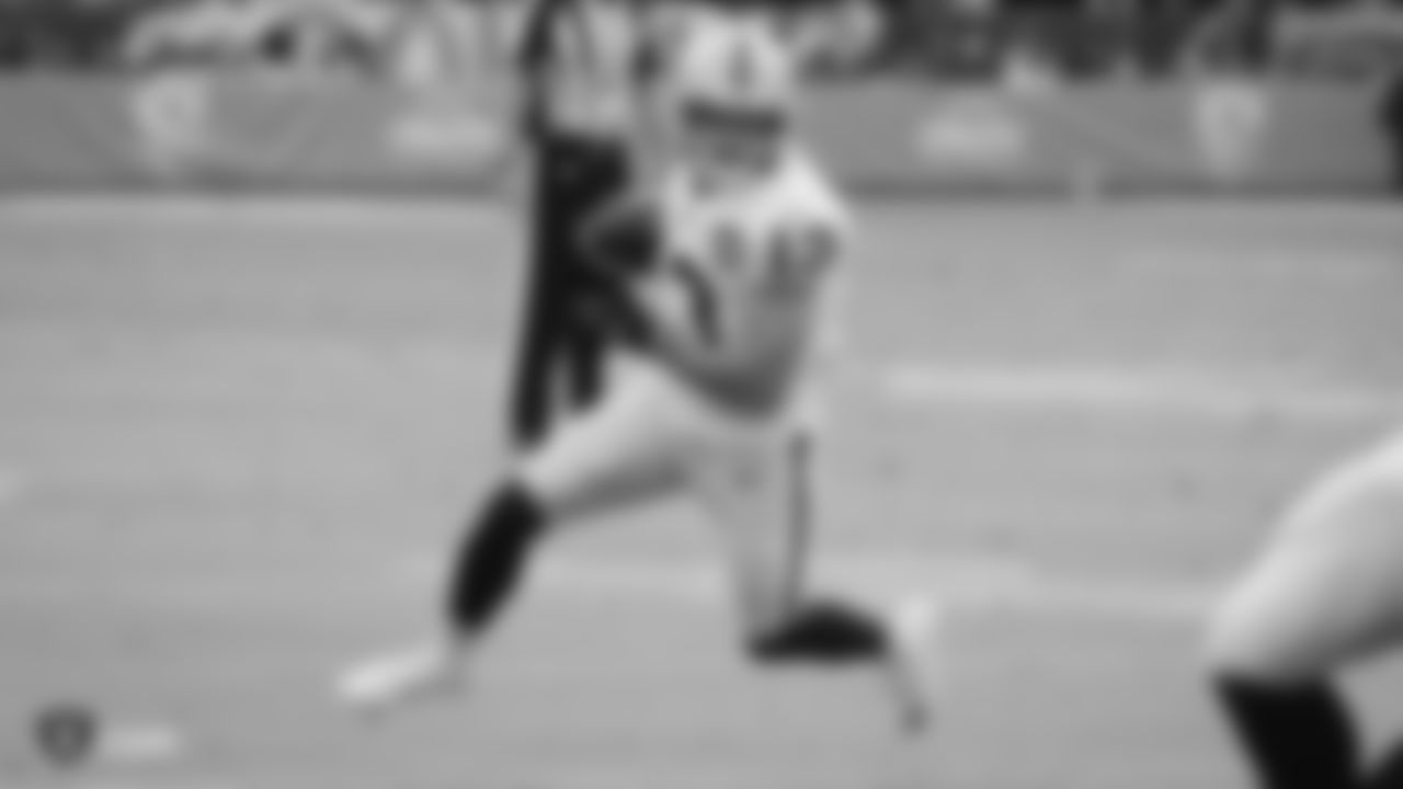 Raiders wide receiver Hunter Renfrow (13) during the regular season game against the Los Angeles Chargers at ROKiT Field at Dignity Health Sports Park.