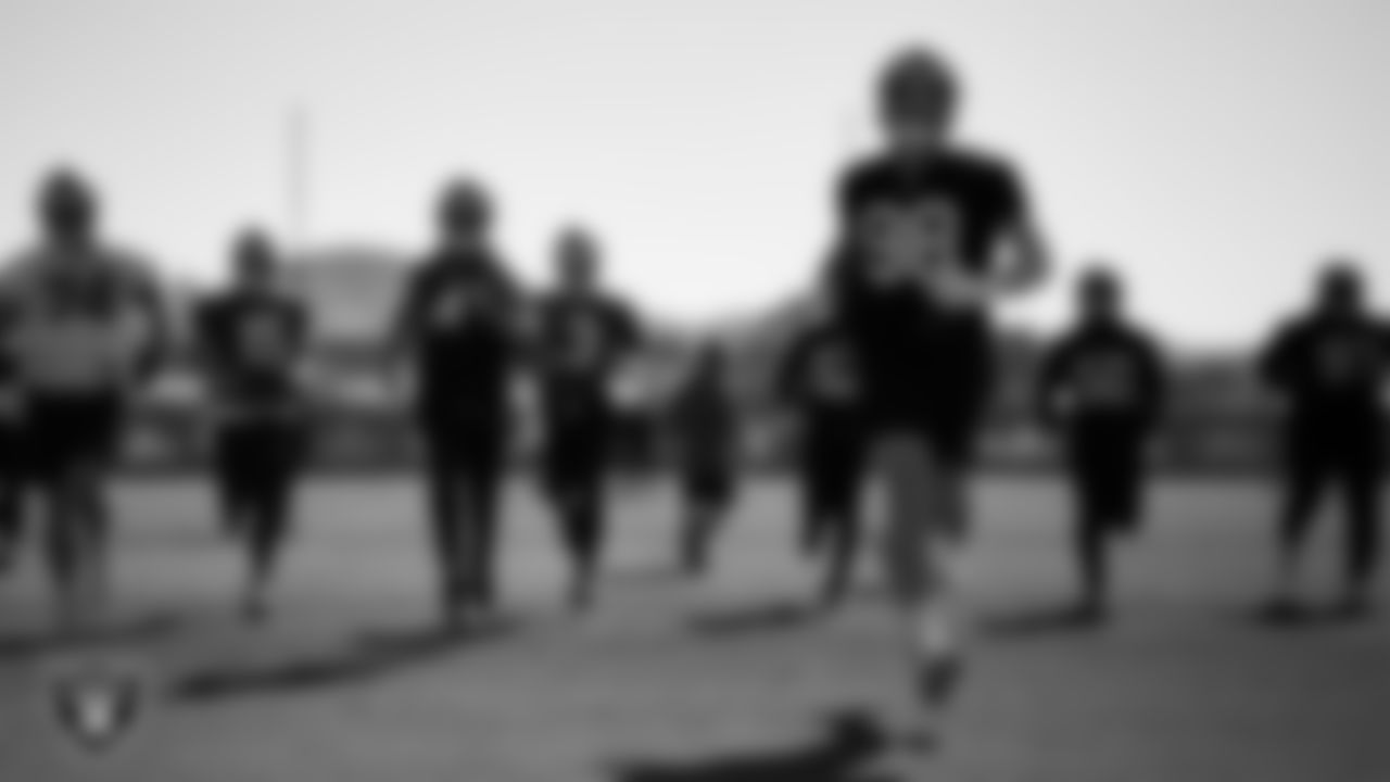 Las Vegas Raiders defensive end Maxx Crosby (98) during practice at Intermountain Healthcare Performance Center.