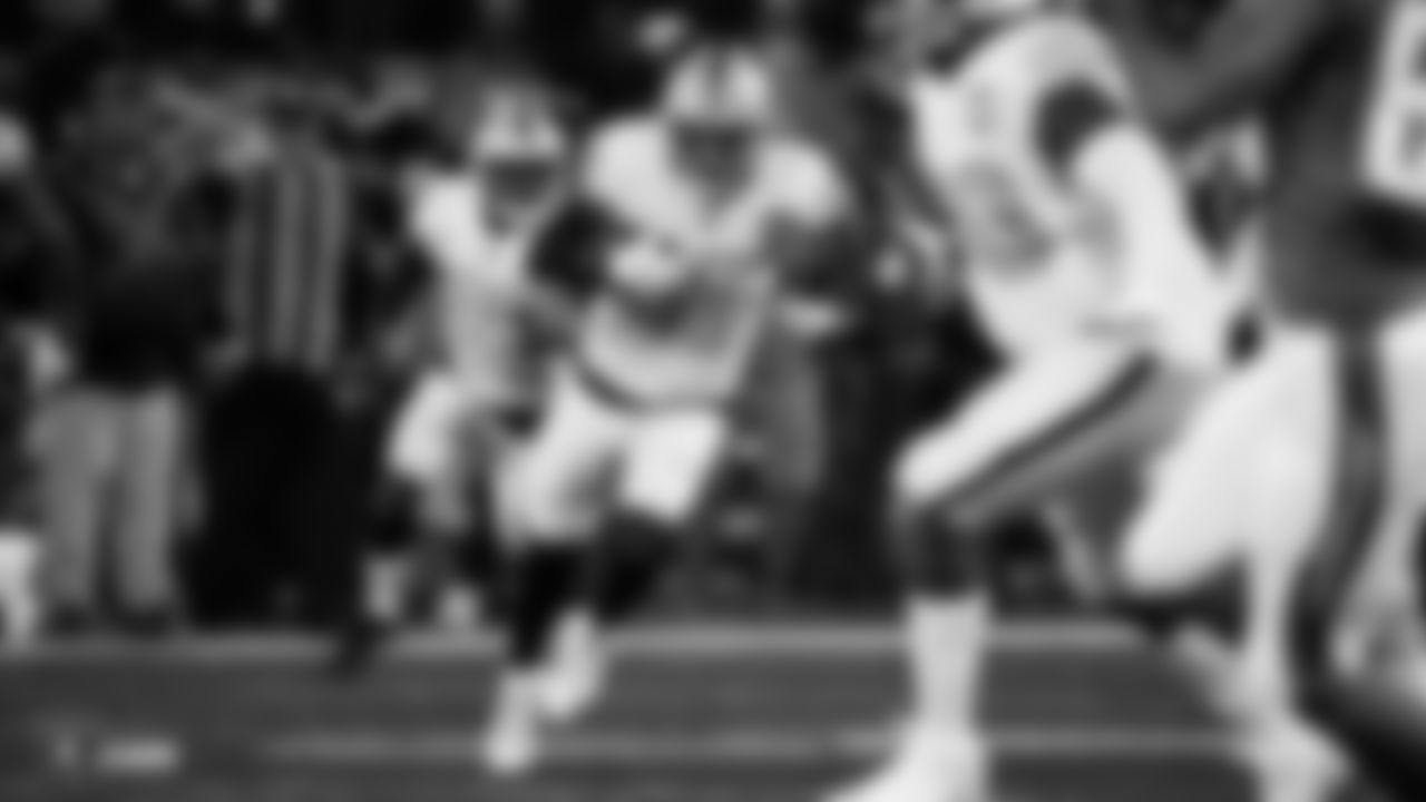 Raiders safety Erik Harris (25) returns an interception during the regular season game against the Los Angeles Chargers.