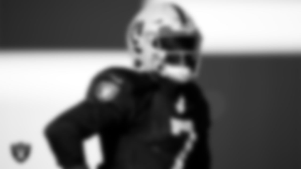 Las Vegas Raiders wide receiver Zay Jones (7) during practice at Intermountain Healthcare Performance Center.