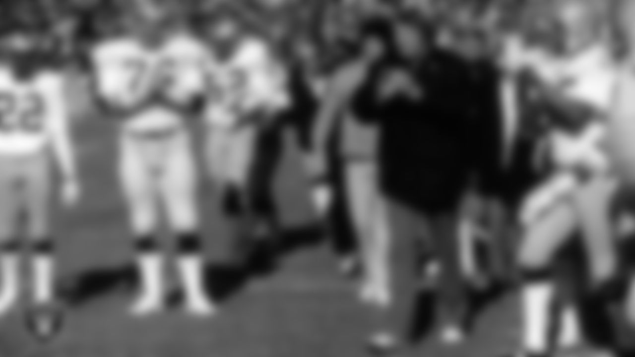 John Madden coached the Raiders to a 103-32-7 record from 1969-1978. During that time, he won five straight AFC West titles and coached the team to victory in Super Bowl XI.