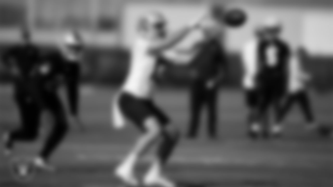 Las Vegas Raiders wide receiver Hunter Renfrow (13) on the field for practice at 2022 Training Camp at Intermountain Healthcare Performance Center.