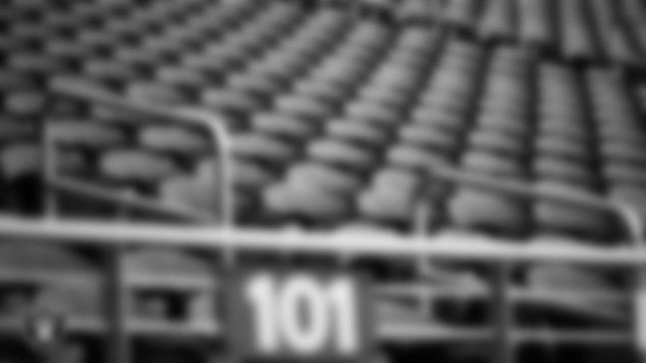 Empty seats in Levi's Stadium before the Las Vegas Raiders' preseason away game against the San Francisco 49ers.