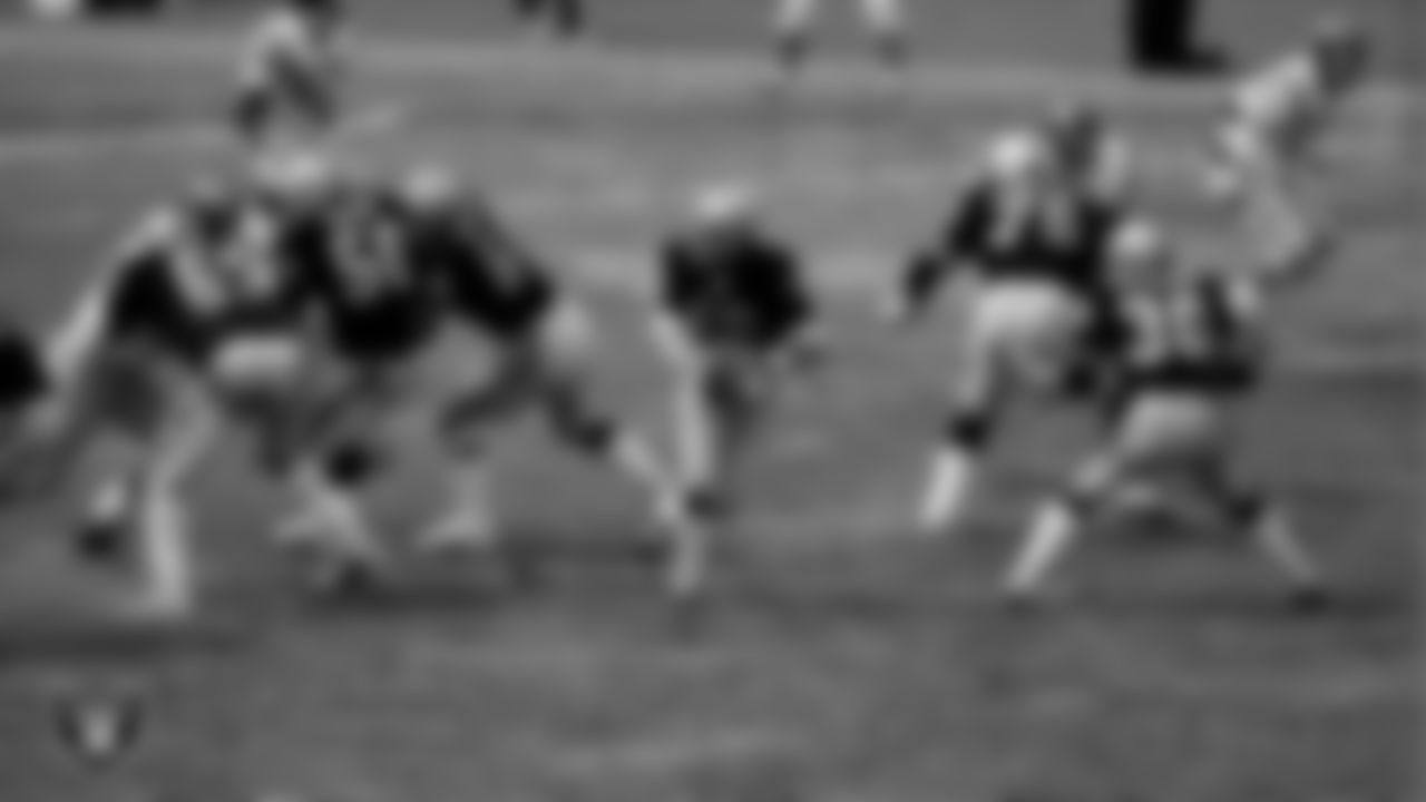 The Raiders during the regular season home game against the San Diego Chargers at Oakland–Alameda County Coliseum, Sunday, September 18, 1977, in Oakland, Calif.
