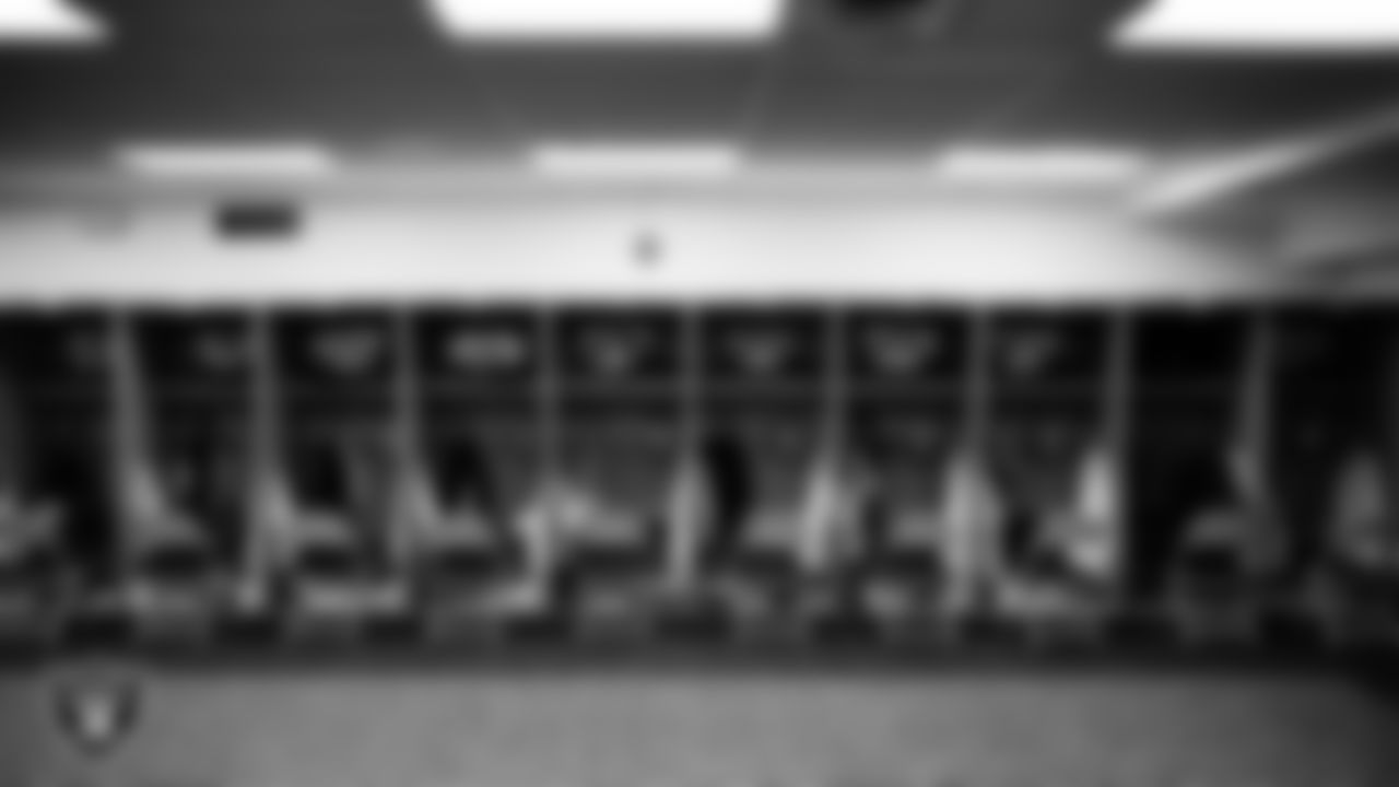 The locker room prior to the Las Vegas Raiders' arrival for their regular season away game against the Pittsburgh Steelers at Acrisure Stadium.
