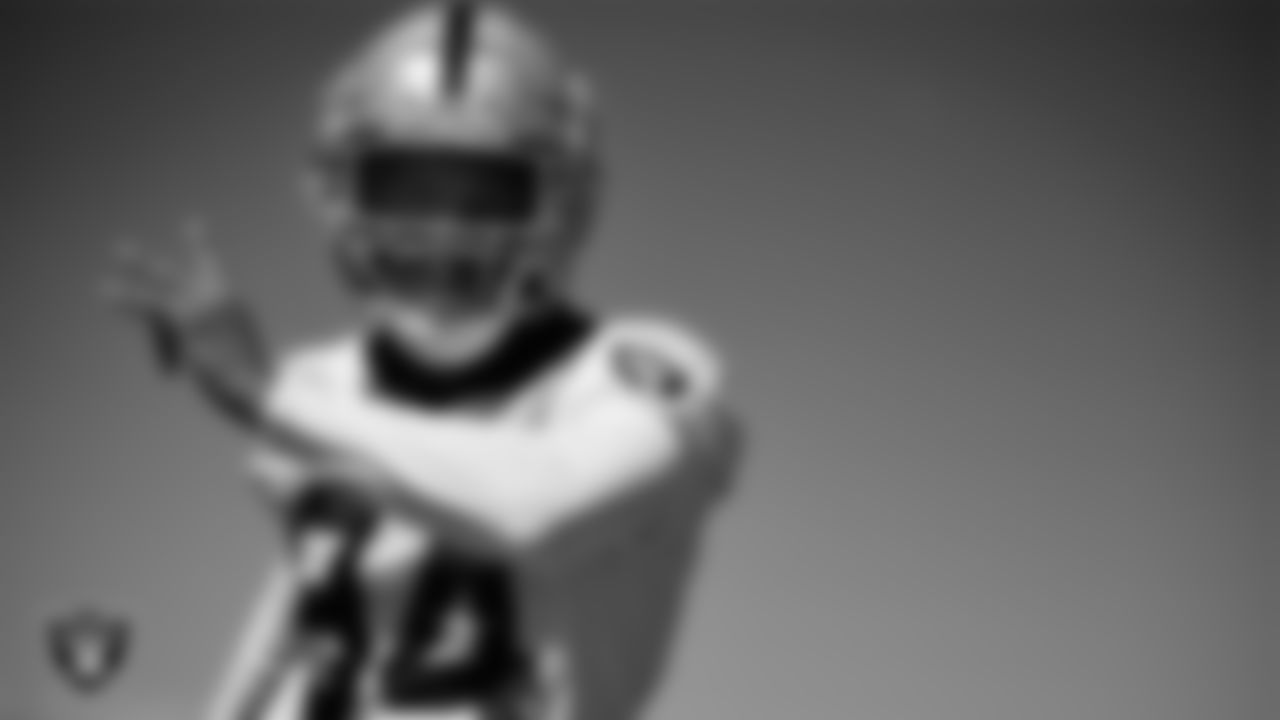 Las Vegas Raiders wide receiver Tyron Johnson (84) during Mandatory Minicamp.