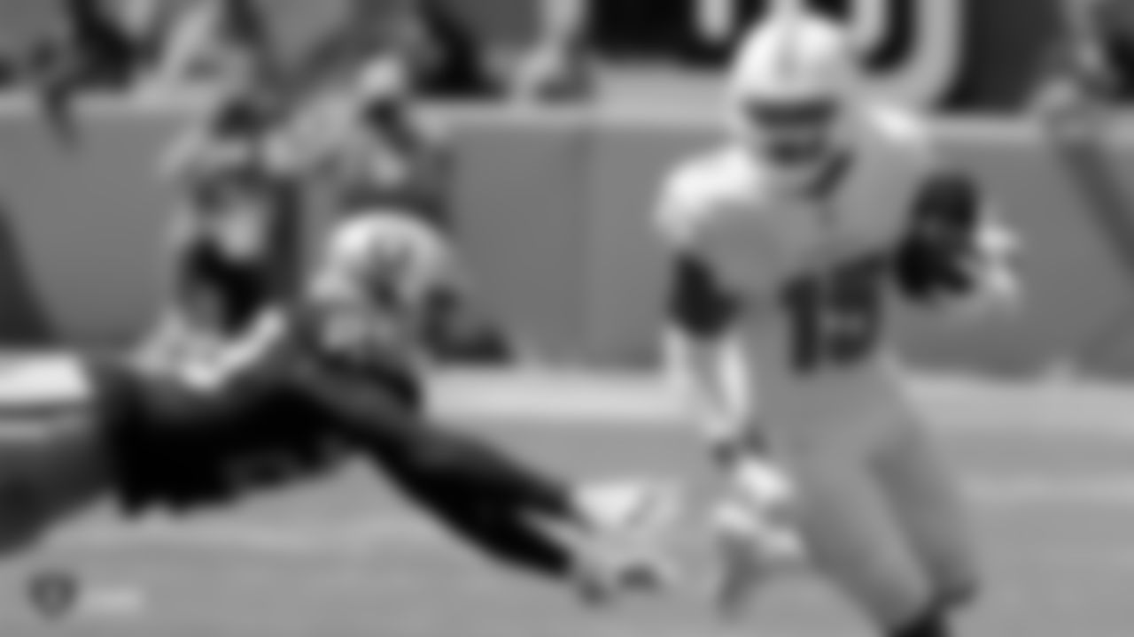 The Oakland Raiders regular season game against the Miami Dolphins at Hard Rock Stadium, Sunday, September 23, 2018, in Miami Gardens, Florida.