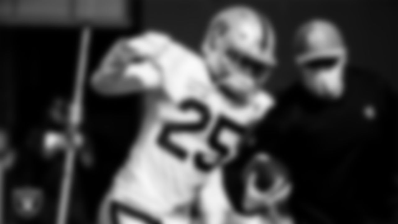Las Vegas Raiders safety Erik Harris (25) during practice.