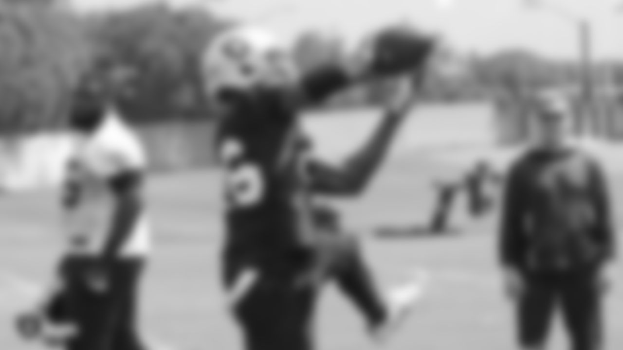 Raiders cornerback Nevin Lawson (26) at an Organized Team Activity (OTA) at the Raiders Practice Facility in Alameda, Calif.