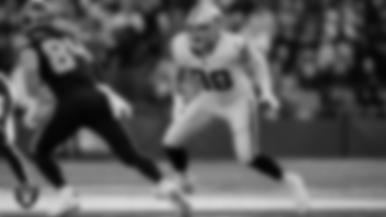 Las Vegas Raiders defensive end Maxx Crosby (98) during the regular season away game against the Seattle Seahawks at Lumen Field.