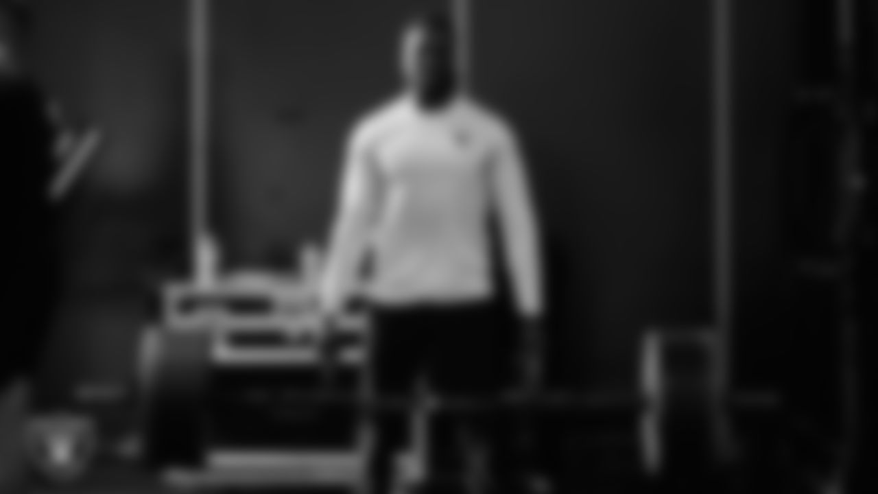 Las Vegas Raiders wide receiver Davante Adams (17) during phase one of the offseason program at Intermountain Healthcare Performance Center.