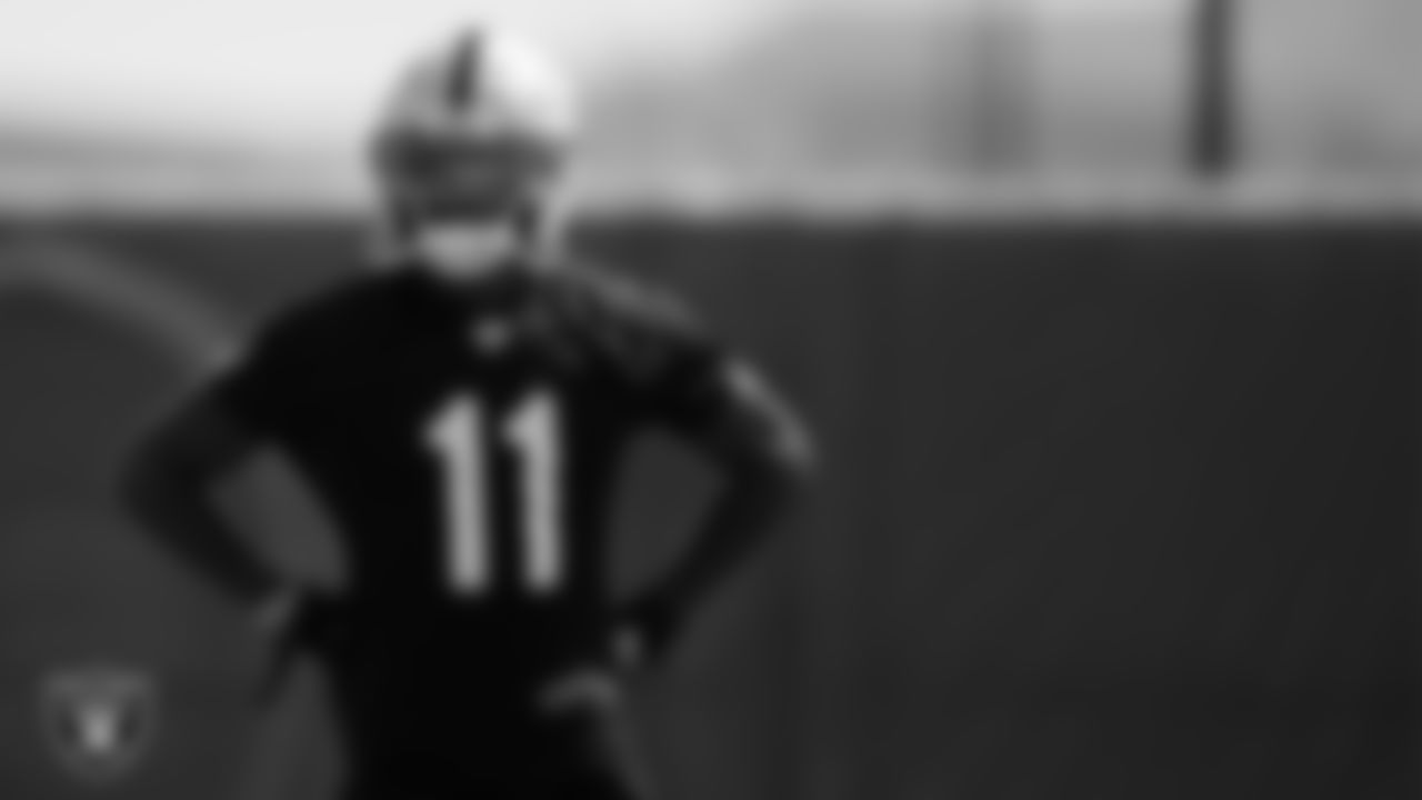 Las Vegas Raiders wide receiver Henry Ruggs III (11) during practice at Intermountain Healthcare Performance Center.