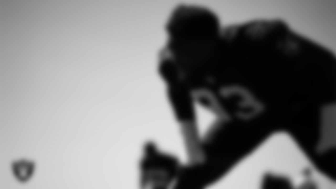 Las Vegas Raiders defensive tackle Byron Young (93) during practice at Intermountain Health Performance Center.