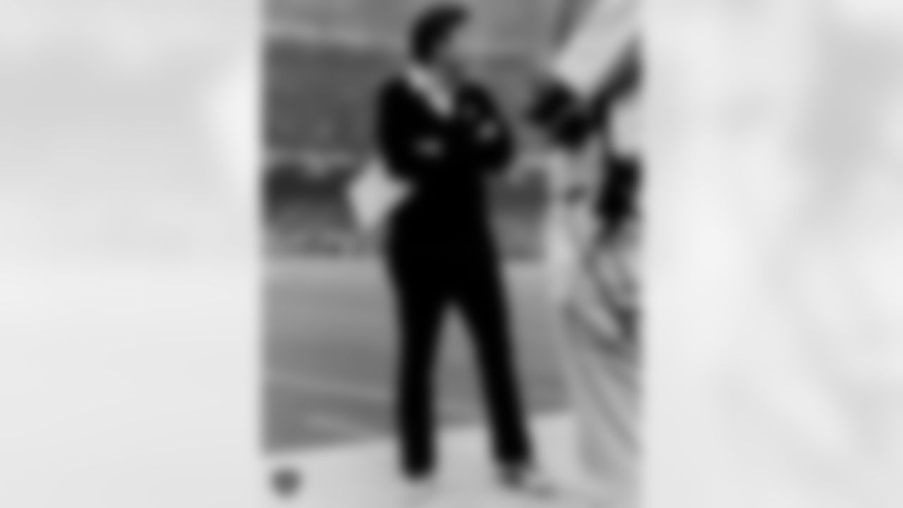 Oakland Raiders Head Coach Tom Flores on the sideline during Super Bowl XV against the Philadelphia Eagles.
