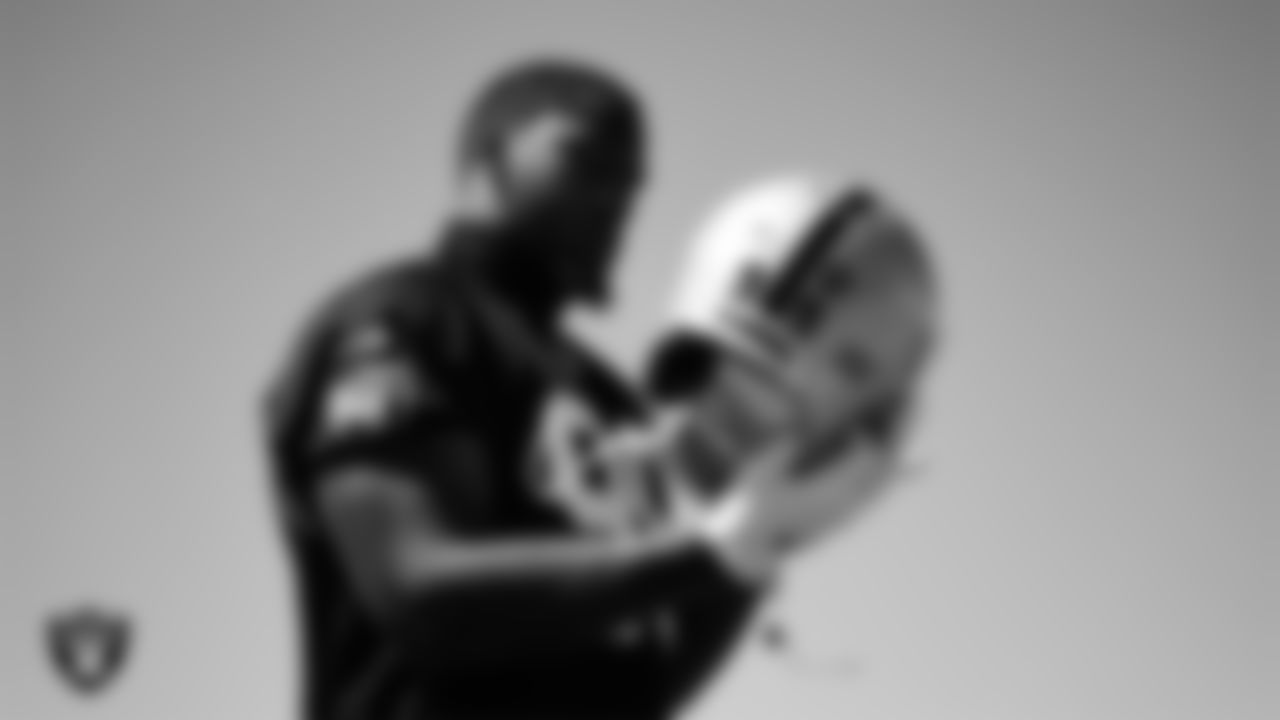 Las Vegas Raiders defensive end Clelin Ferrell (99) at an Organized Team Activity (OTA).