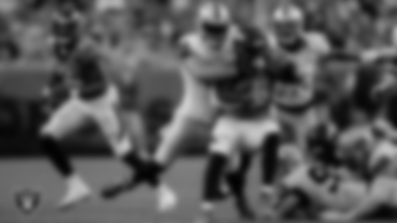 Las Vegas Raiders linebacker Robert Spillane (41) during the regular season away game against the Denver Broncos at Empower Field at Mile High.