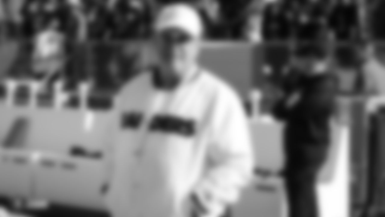Raiders Owner Mark Davis stands on the sideline before the regular season game against the Green Bay Packers at Lambeau Field.