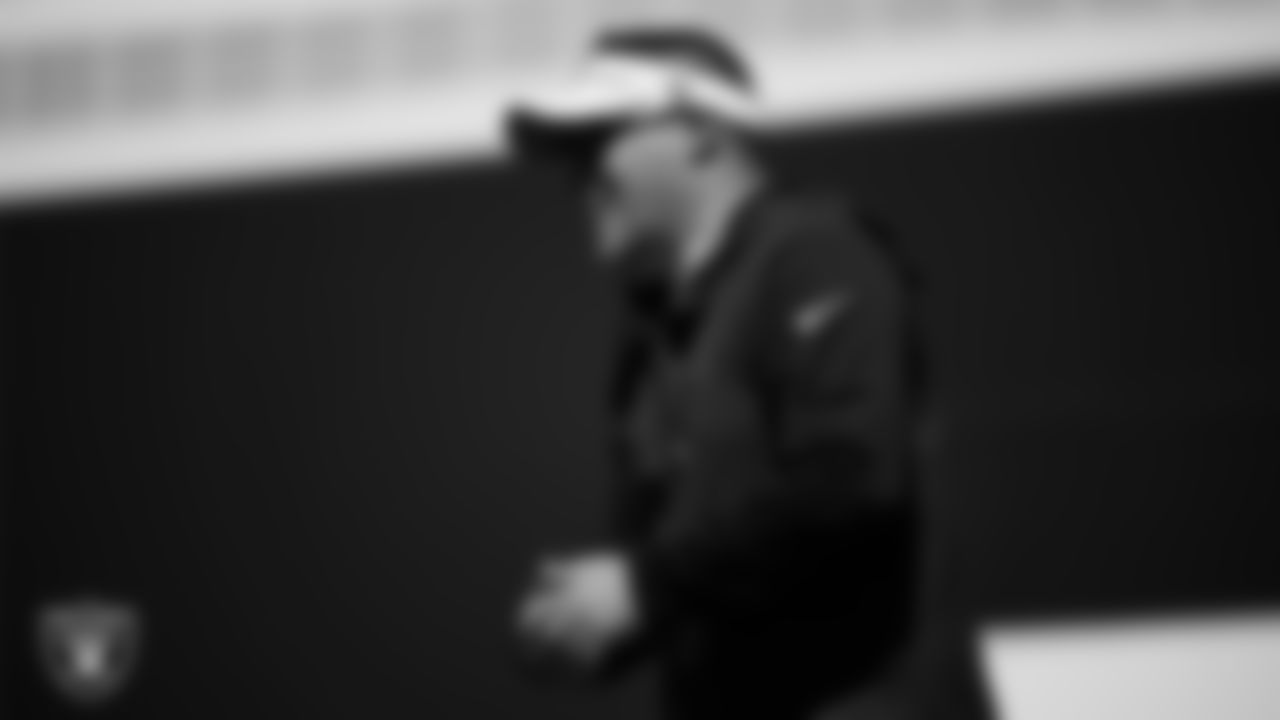 Las Vegas Raiders Head Coach Josh McDaniels during practice at Intermountain Health Performance Center.