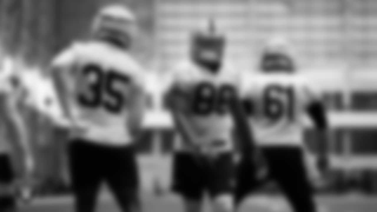 Las Vegas Raiders wide receiver Devin Ross (88) during practice at Intermountain Health Performance Center.