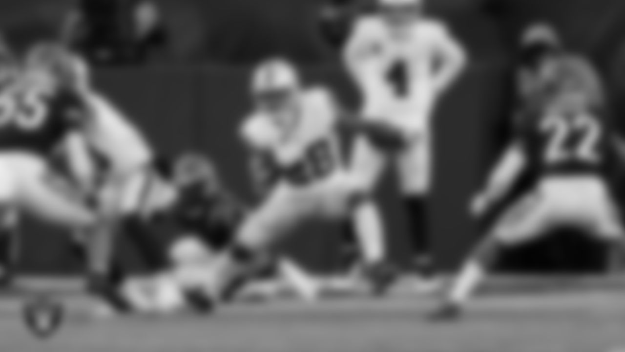 Las Vegas Raiders running back Josh Jacobs (28) during the postseason away game against the Cincinnati Bengals.