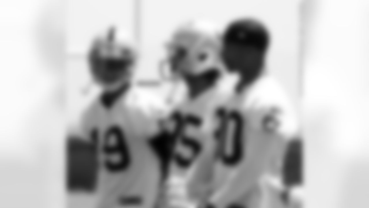WRs Mike Davis, Seth Roberts and Rod Streater