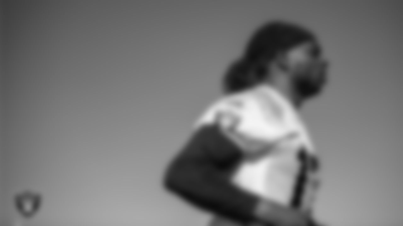 Las Vegas Raiders wide receiver Davante Adams (17) at a workout during phase two of the offseason program.