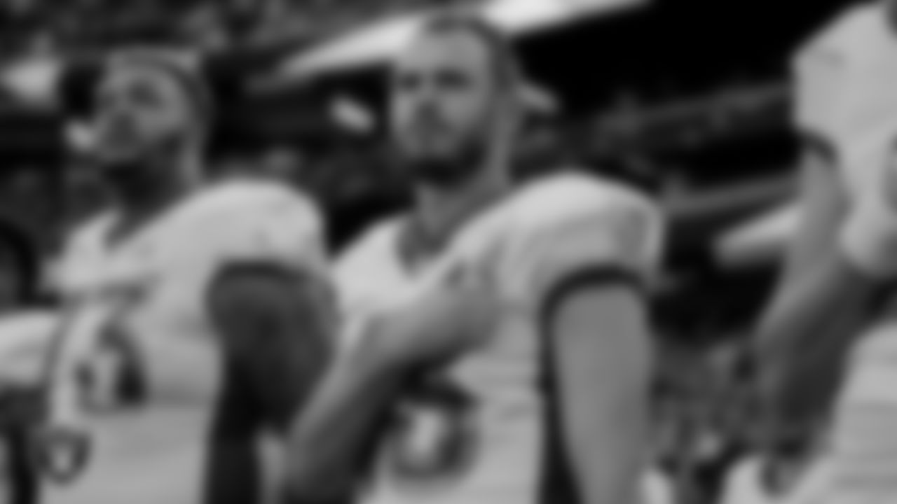 Las Vegas Raiders wide receiver Hunter Renfrow (13) during the anthem before the 2022 Pro Bowl.