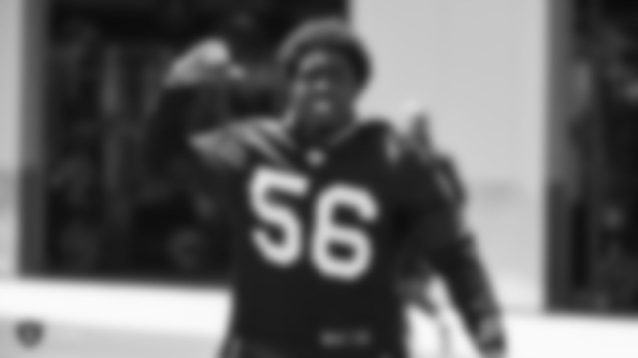 Raiders linebacker Te'von Coney (56) at a Mandatory Minicamp at the Raiders Practice Facility in Alameda, Calif.