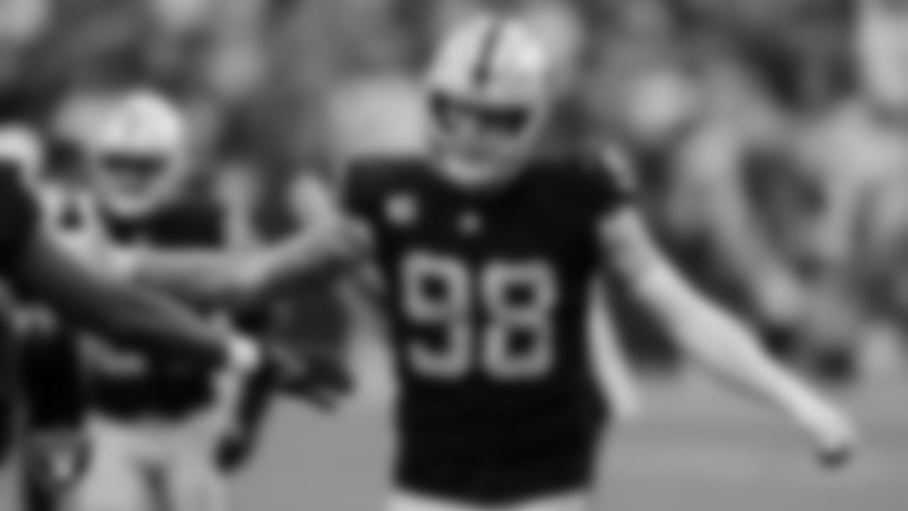 Las Vegas Raiders defensive end Maxx Crosby (98) during the regular season home game against the Miami Dolphins.