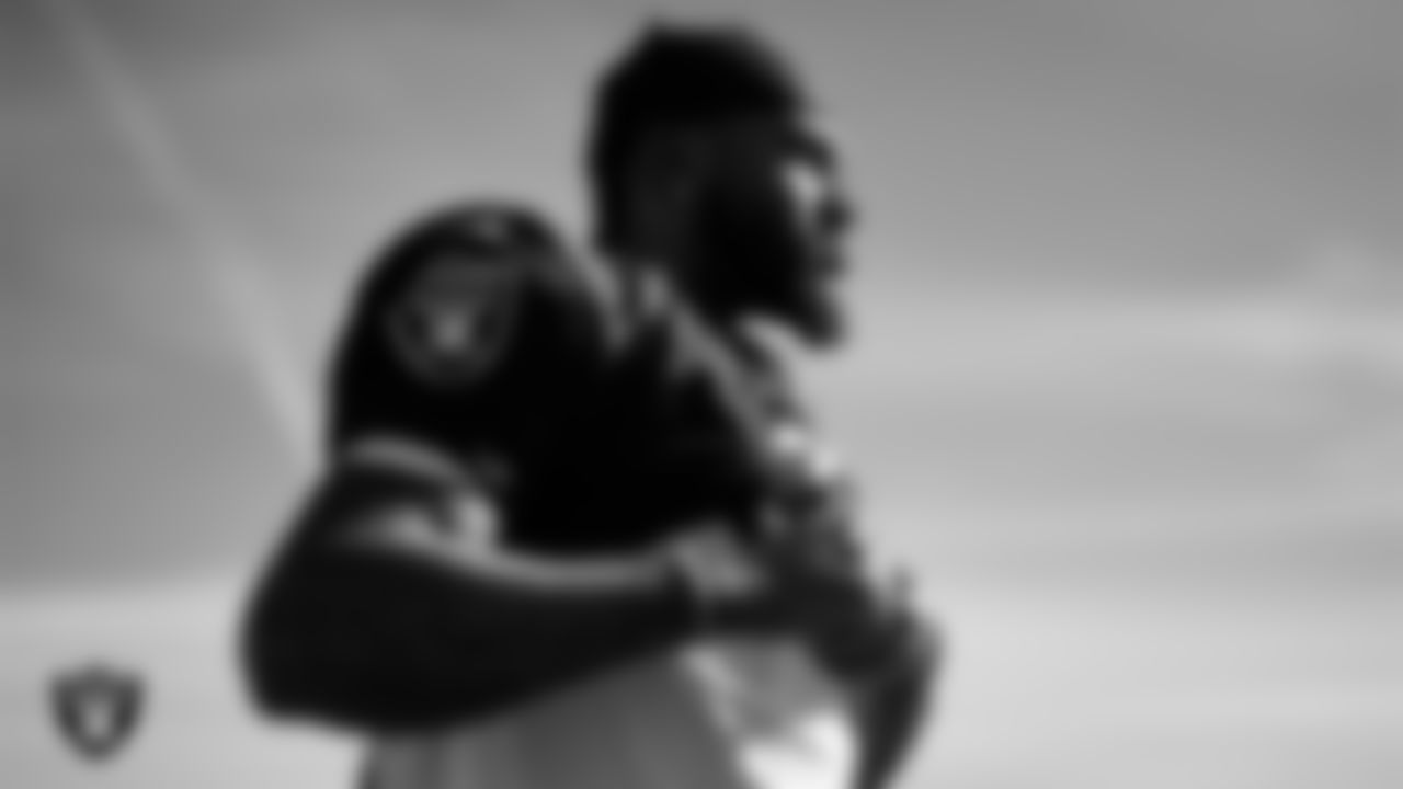 Las Vegas Raiders wide receiver DeSean Jackson (1) during practice at Intermountain Healthcare Performance Center.