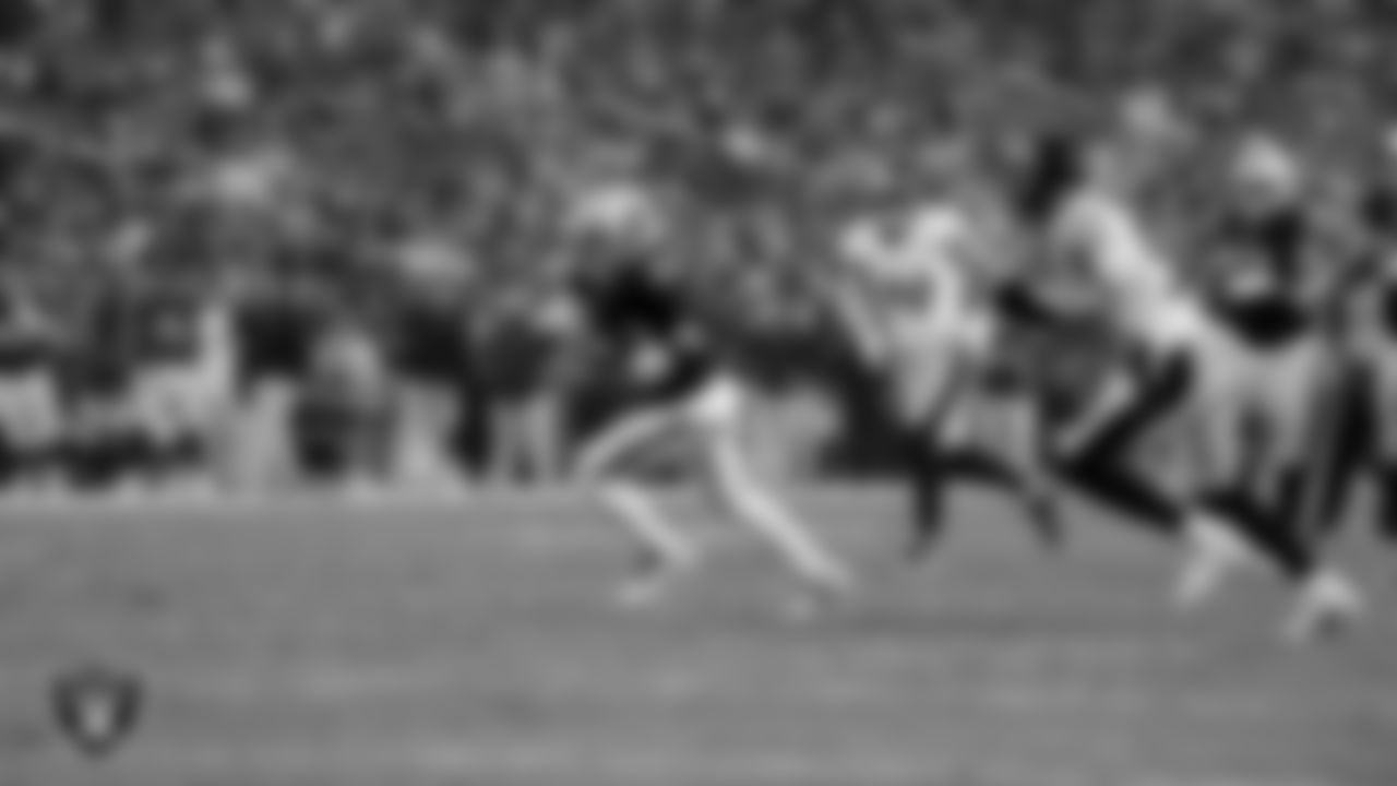 Las Vegas Raiders running back Ameer Abdullah (22) during the regular season home game against the Pittsburgh Steelers at Allegiant Stadium.