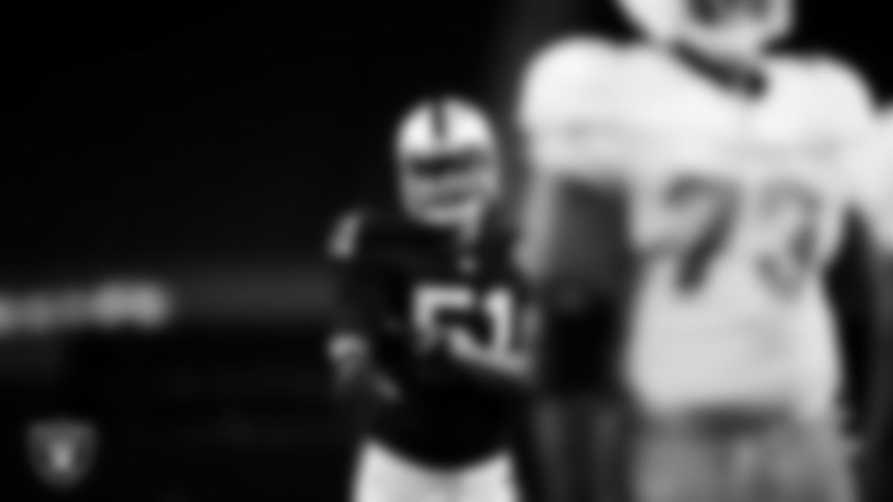Las Vegas Raiders defensive end Vic Beasley (51) during the regular season home game against the Miami Dolphins.