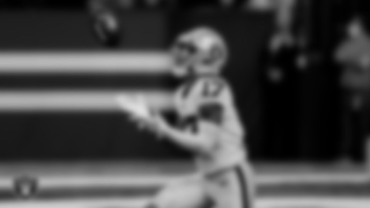 Las Vegas Raiders wide receiver Tyron Johnson (17) during the regular season away game against the Indianapolis Colts.