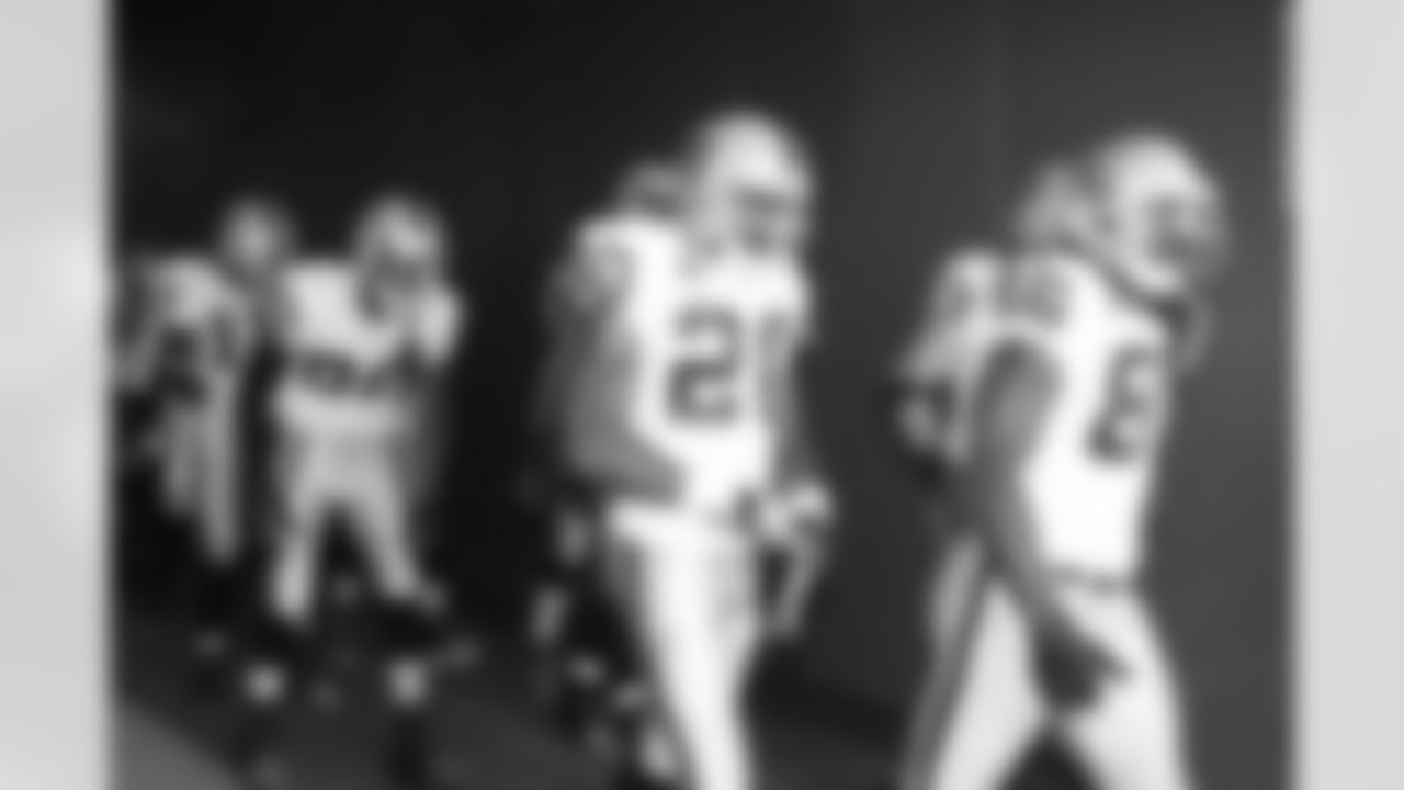 The offense takes the field.