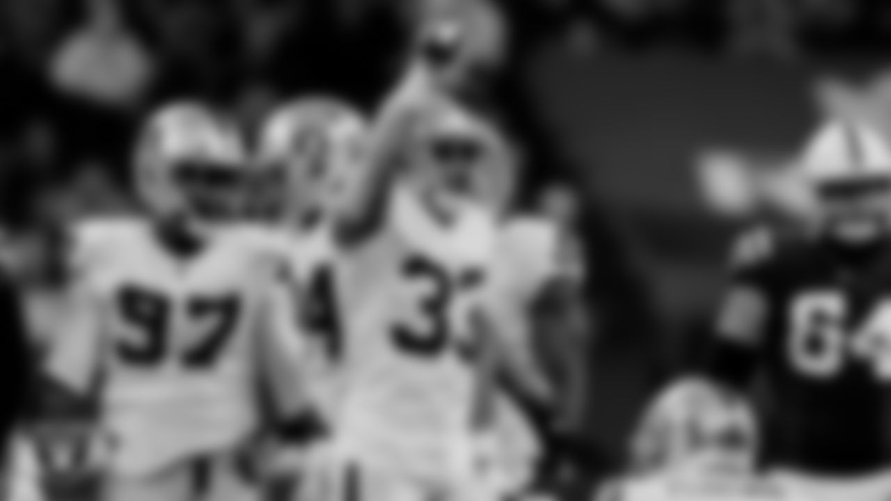 Las Vegas Raiders safety Roderic Teamer (33) during the regular season away game against the Indianapolis Colts.