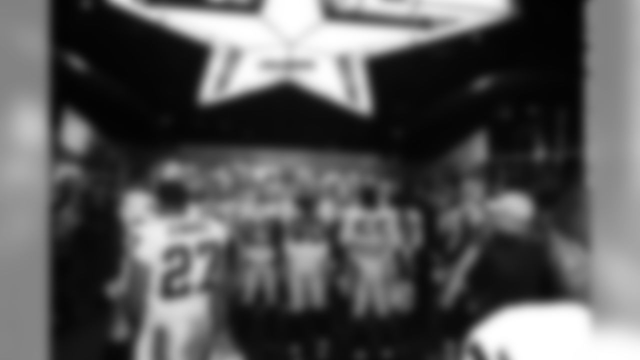 The visiting tunnel at AT&T Stadium.