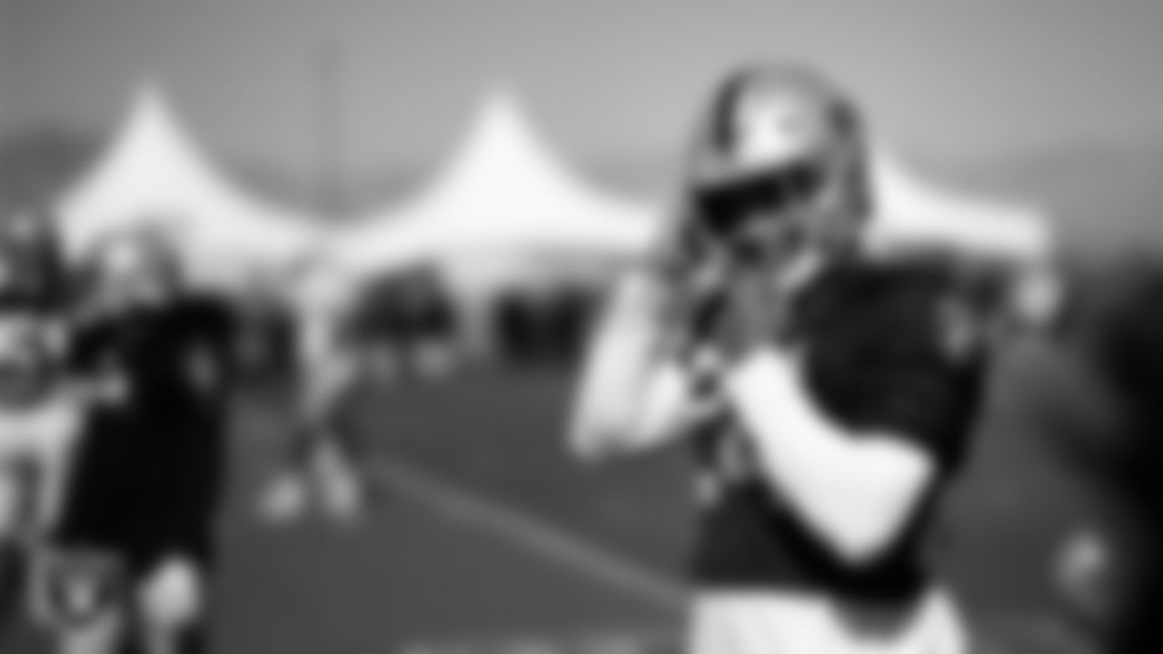 Las Vegas Raiders safety Johnathan Abram (24) on the field for practice at 2022 Training Camp at Intermountain Healthcare Performance Center.