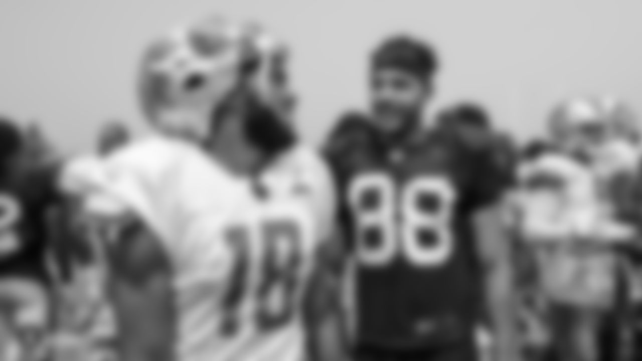 Oakland Raiders wide receiver Marcell Ateman (88) on the field for a joint practice with the Detroit Lions at 2018 Training Camp at The Oakland Raiders Napa Valley Training Complex, Wednesday, August 8, 2018, in Napa, California.