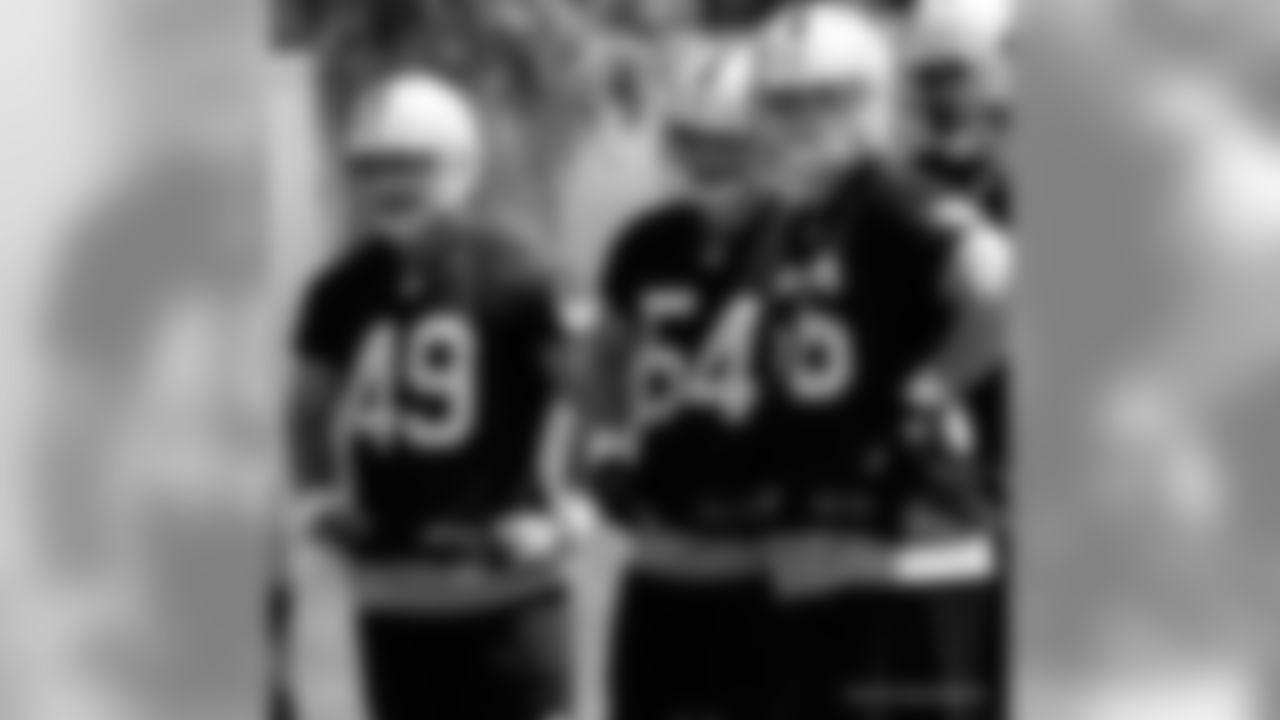 LBs Mario Kurn, Nathan Stupar and Miles Burris