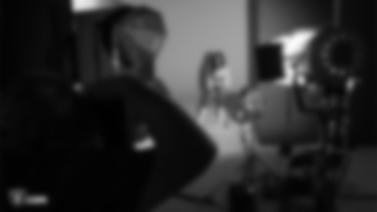 Raiderette Monica during their media day shoots.