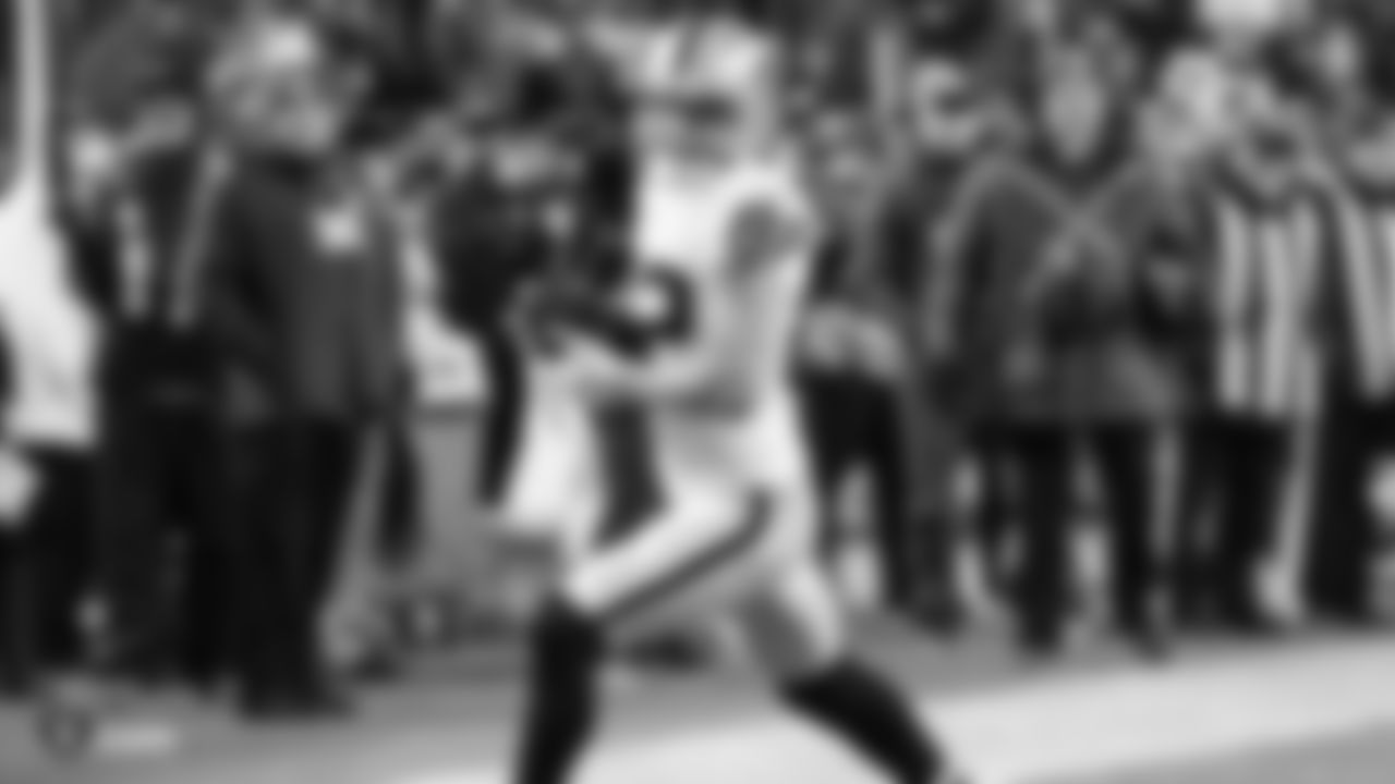 Oakland Raiders wide receiver Jordy Nelson (82) during the Oakland Raiders regular season game against the Kansas City Chiefs at Arrowhead Stadium, Sunday, December 30, 2018, in Kansas City, Missouri. The Oakland Raiders lost 35-3.