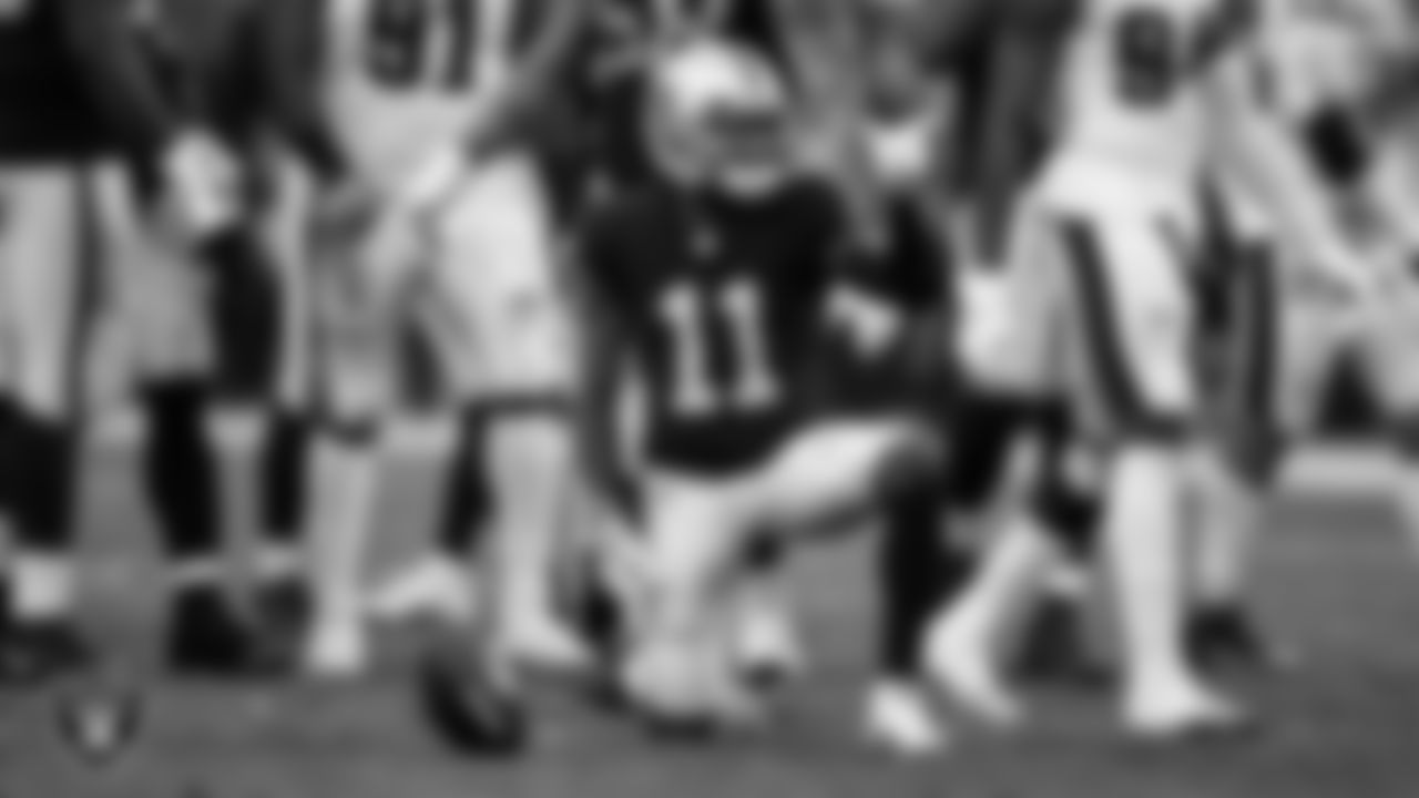 Las Vegas Raiders wide receiver Henry Ruggs III (11) during the regular season home game against the Philadelphia Eagles.
