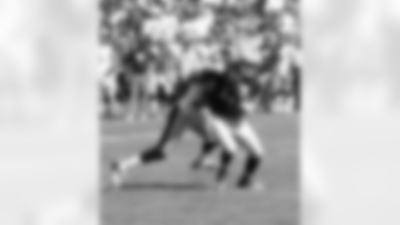 WR Denarius Moore holds onto the ball after the catch.