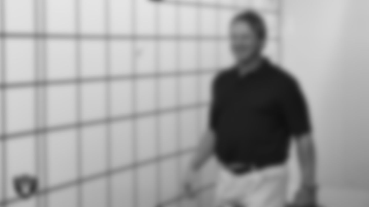 Raiders Head Coach Jon Gruden at the Raiders Practice Facility in 2018.