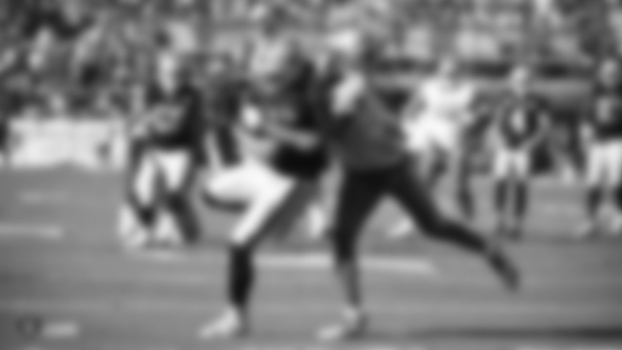 Raiders wide receiver Hunter Renfrow (13) makes a catch during the regular season game against the Detroit Lions.